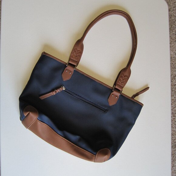 Rosetti Navy blue and Brown Tote Bag - Picture 2 of 16
